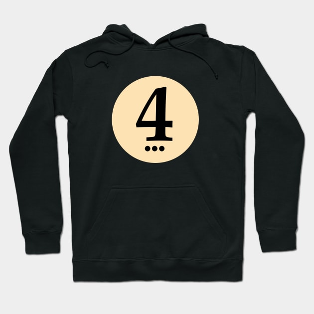 Lucky Number 4 Hoodie by InformationRetrieval